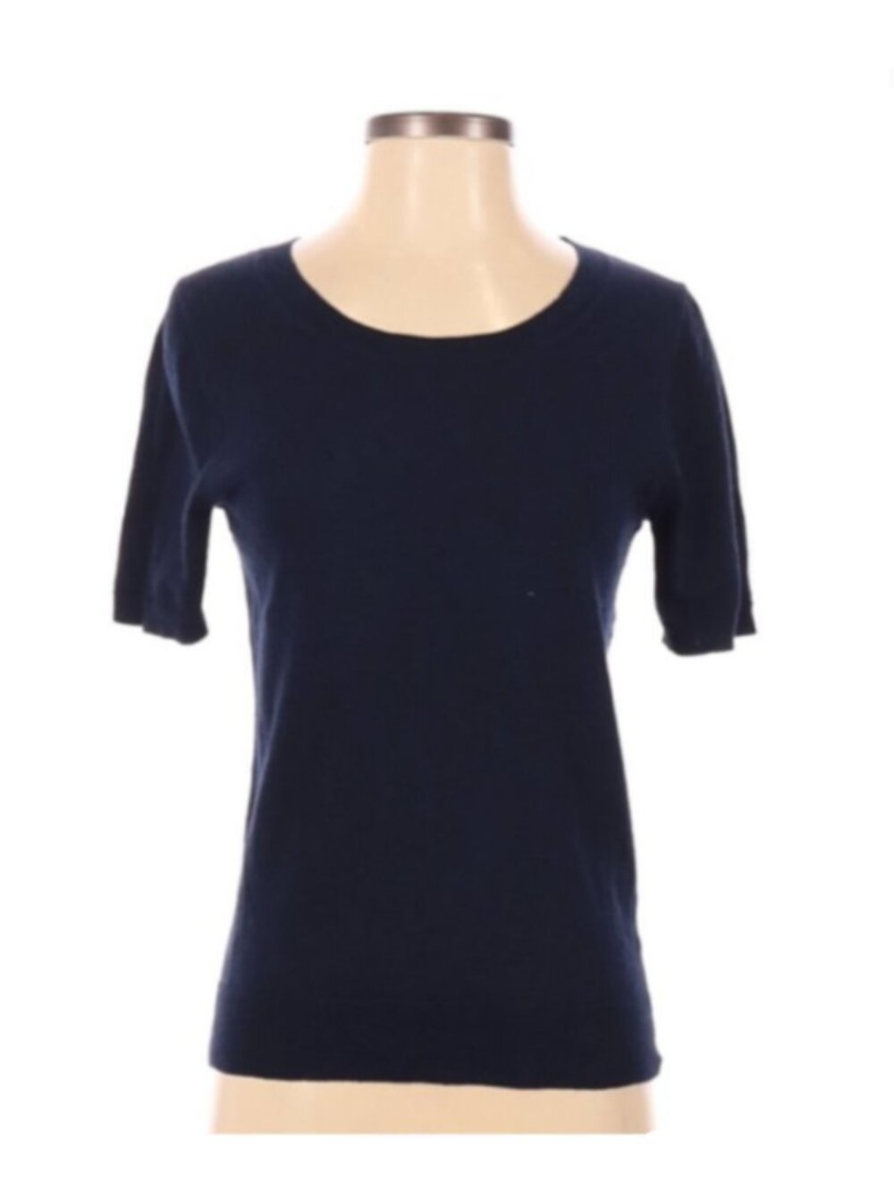 J. Crew Knit Top Size Medium Excellent Condition Short Sleeve Crew Neck Preppy
